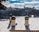 La Alhambra bajo la nieve.